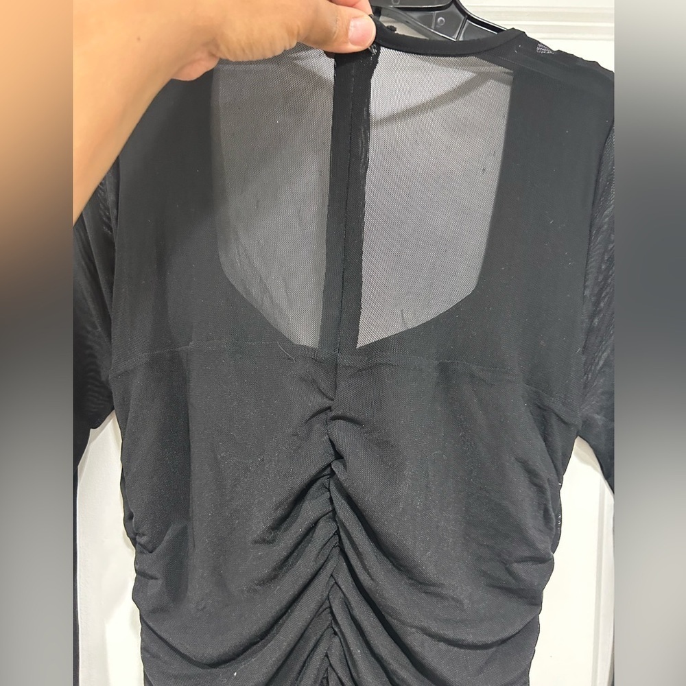 NWOT Mini Ruched Dress - Picture 4 of 8